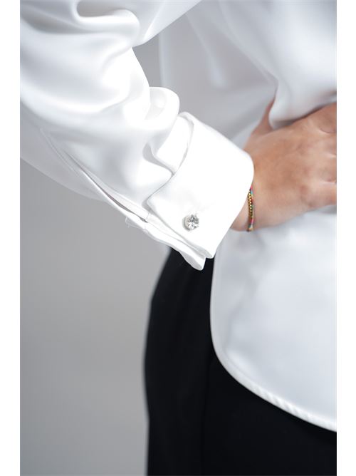 Camicia smoking in raso Simona Corsellini | A25CECA10201INFINITY
